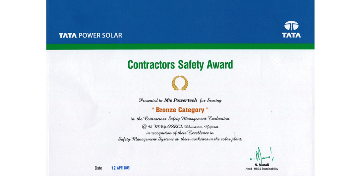 TATA -BRONZE Certificate